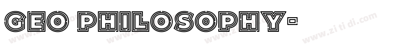 Geo Philosophy字体转换